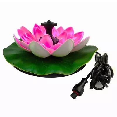 Serenity And Elegance Lotus Flower Solar Fountain Pump For Calming Pond Vibe • £29.08