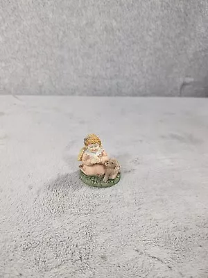 Vintage Angel Praying With Lamb Figurine Home Decor • $9.98