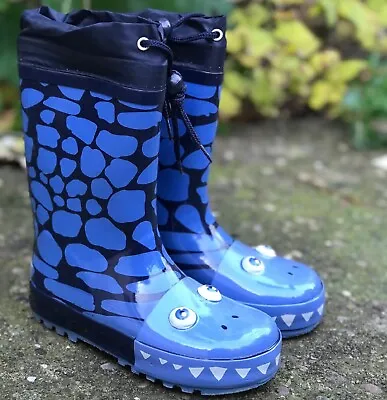 Kids Boys Infants Waterproof Rain Wellies Mucker Wellingtons Splash Snow Boots • £7.95