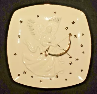 NWOB Mikasa HOLIDAY ELEGANCE Fine Porcelain Serving Plate Platter Angel & Stars • $8