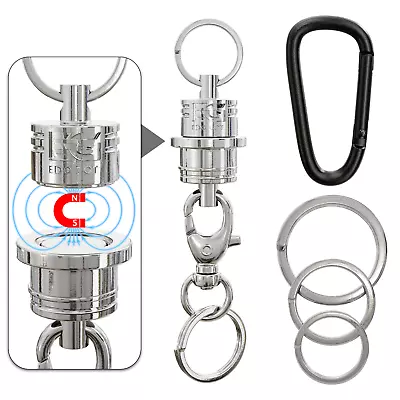 EDO GOT Magnetic Keychain With Key Rings And Carabiner - Key Chain Accessories • $15.21