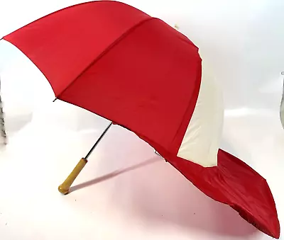 Vintage Original Capabrella Red White Baseball Hat Cap Shaped Umbrella W/ Bill • $54.99