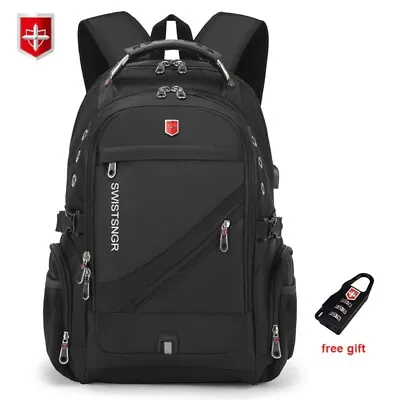 £48.49 • Buy Oxford Swiss Laptop Backpack 17  Waterproof Travel Backpack Usb Charging New