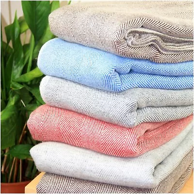 £69.99 • Buy Cashmere Blanket Throws Sofa Bedspread Grey Shawl Scarf Travel Couch Wrap 