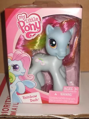 My Little Pony Rainbow Dash 2008 Brush Glamour Girl Of Ponyville NIB • $15.99