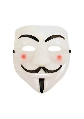 V For VENDETTA GUY MASK Anonymous Hacker Costume Fancy Dress Halloween Accessory • £13.49
