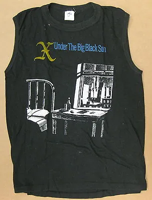 $350 • Buy X Under The Big Black Sun 1982 US Promo Only PUNK T-Shirt Sleeveless LARGE Minty