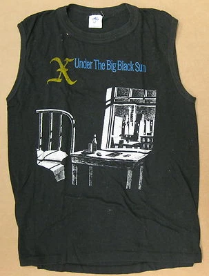$350 • Buy X Under The Big Black Sun 1982 US Promo Only PUNK T-Shirt Sleeveless LARGE Minty