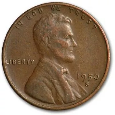 1950 S - Lincoln Wheat Penny - G/VG • $1.85