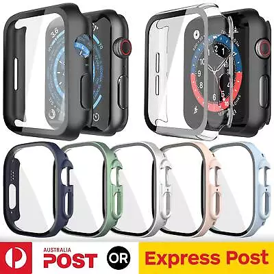 $5.50 • Buy For Apple Watch Ultra 2 9 8 7 6 SE 49 45 41 44 Glass Case Cover Screen Protector
