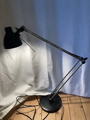 IKEA 'Antifoni' Desk Lamp Black/Chrome Flexible Swing Arm – Used • £30