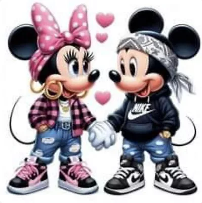 Mickey Mouse And Minnie Mouse (15) Cross Stitch Pattern • £5