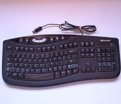 Microsoft Comfort Curve Keyboard Ergonomic 2000 V1.0 KU-0459 USB • $21.83