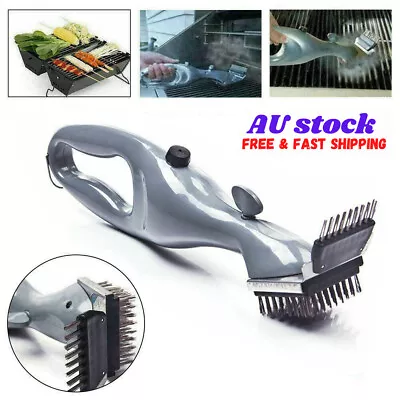 BBQ Grill Brush Scraper Barbecue Cleaning Stainless Steel Cleaner Scrubber Tool • $16.95