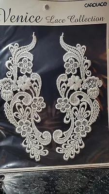 The Venice Lace Collection Collar CAROLACE Applique   New EASY TO USE • $4.95