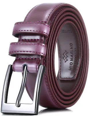 Mio Marino Men's Genuine Leather Dress Belt With Single Prong Buckle • $14.99