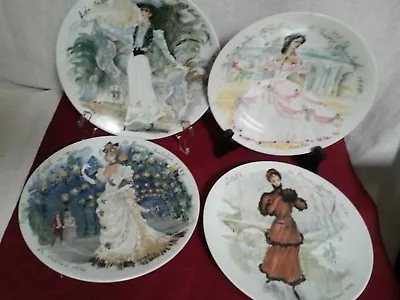 D'Arceau Limoges Vtg 1976 Collector Plates Set Of 4  Le Femmes Du Siecle  EC • £31.84