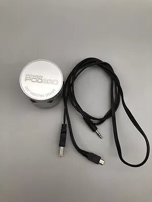 Power Pod 360 Vibration Speaker 3.5mm Jack USB Cord W/2GB Micro SD Tested READ • $30