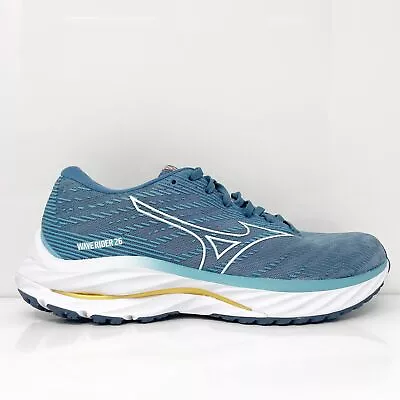 Mizuno Womens Wave Rider 26 411377 5N00 Blue Running Shoes Sneakers Size 8.5 • $47.24