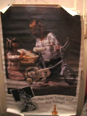 £25 • Buy You Never Forget Your First Raleigh Huge Vintage Poster Cycling 