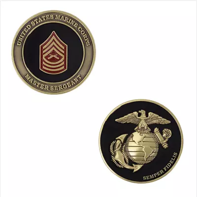 Genuine U.s. Marine Corps Coin: Master Sergeant 1.75  • $15.75