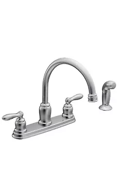 Moen CA87888 Caldwell Two Handle Kitchen Faucet Chrome #5246 • $59.99