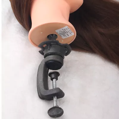 Mannequin Training Head Stand Wig Holder Stand Desk Table Clamp Metal Hair Acc • $5.12