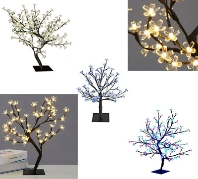 £12.95 • Buy 48 LED Cherry Blossom Tree 45cm Christmas Light Home Battery Decoration XMAS