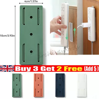 £1.29 • Buy 1~4PCS Self-Adhesive Desktop Socket Fixer Adhesive Punch Free Socket Holder UK