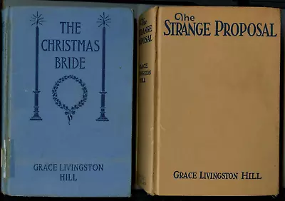 Lot Of 2 Vintage HBs By Grace Livingston Hill Christmas Bride & Strange Proposal • $7.99