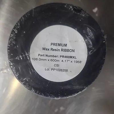 Premium Wax Resin Ribbon PR460MXL 106 Mm X 600 M • $5