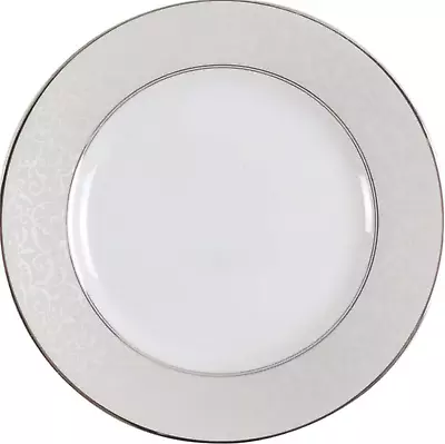 Mikasa Parchment Porcelain Platinum Gray Salad Plate 8  8712757 Brand New • $16.38