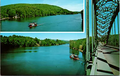 The Connecticut River Brattleboro Vermont Vintage Postcard • $4.75