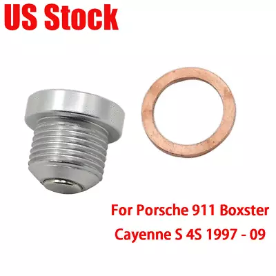For Porsche Engine Oil Drain Plug Magnetic M18 X1.5 911 996 997 Boxster Cayman • $9.99