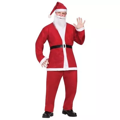 Fun World Pub Crawl Santa Suit Adult Jacket Jolly Saint Nick Santa Con  7508 • $19.50