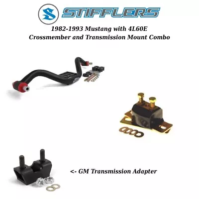 1982-1993 Mustang Stifflers Transmission Crossmember & Mount For 4L60E • $260.85