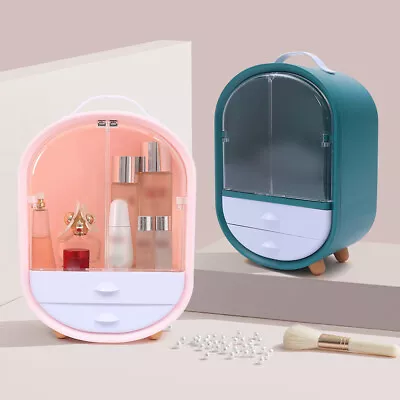 Plastic Makeup Storage Jewelry Drawers Box Case Dustproof Organizer Lipstick New • $24