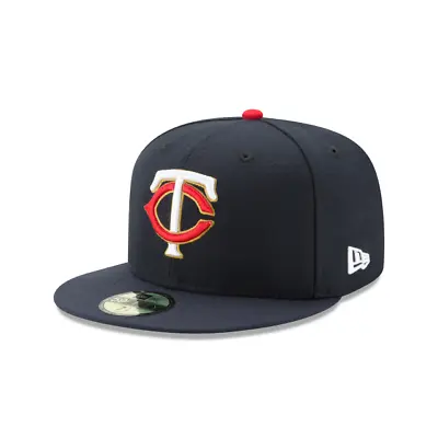 Minnesota Twins 59fifty New Era Navy W Gold Outline Fitted Hat • $16.95