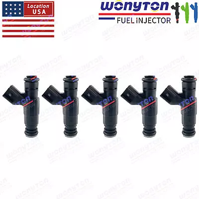 5Pcs 0280158096 Fuel Injectors For B5254T3 2.5L Volvo C30 C70 S40 S60 V50 L5 • $46.54