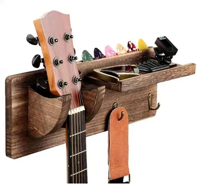 Wooden Guitar Hanger Holder Wall Mount | Best Holiday Gift • $15.99
