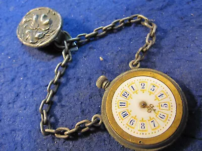 Ladies New England Watch Co Chatelaine Pocket Watch Multi Color Dial • $29.95