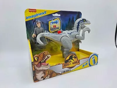 New Imaginext Jurassic World Dominion Dinosaur Toy Set With Blue And Owen Grady. • £10.99