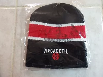 Megadeth Risk Signed Beanie Hat Hard Rock Heavy Metal Rare • $4.99