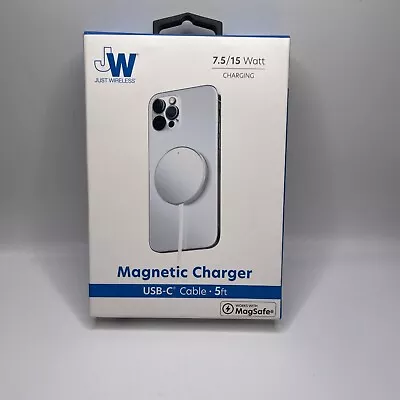 MagSafe Compatible Wireless Magnetic Charger 5 Ft USB-C Just Wireless For Iphone • $11.95