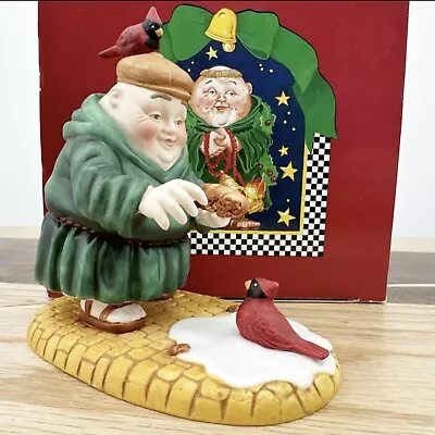 Department 56 Merry Makers Brewster The Bird Feeder Cardinals Holiday Monk • $35