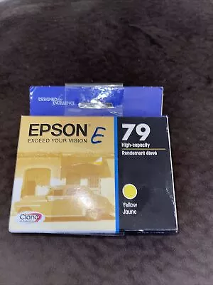 Epson 79 T0794 T079420 Yellow Ink Cartridge Expiration Date 07/2017 • $16.99