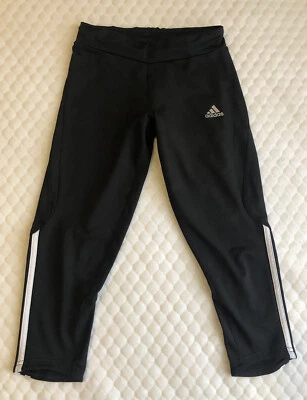 $18.50 • Buy Adidas Response Black Legging Activewear Tight Fit 3/4 Pant Women's Size XS