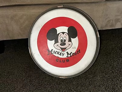 Vintage Noble Cooley Walt Disney Mickey Mouse Club Metal Drum • $19.99