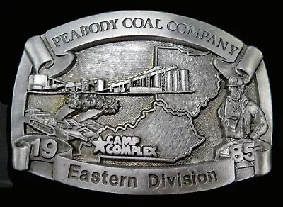 Peabody Coal Company Eastern Division 1985 Vintage Belt Buckle • $29.75