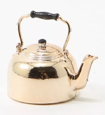 Dollhouse Miniature Copper Tone Teapot / Tea Kettle - 1:12 Scale • $8